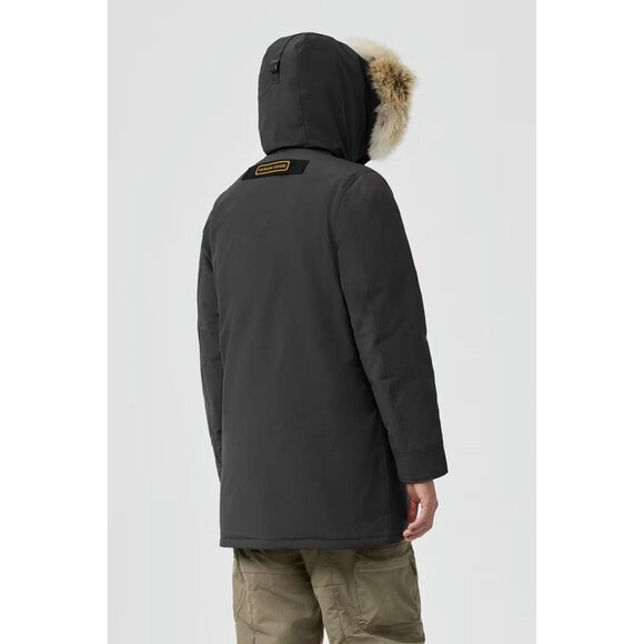 Canada Goose Langford Parka Mens Size M Graphite With Fur Hood - Picture 2 of 12